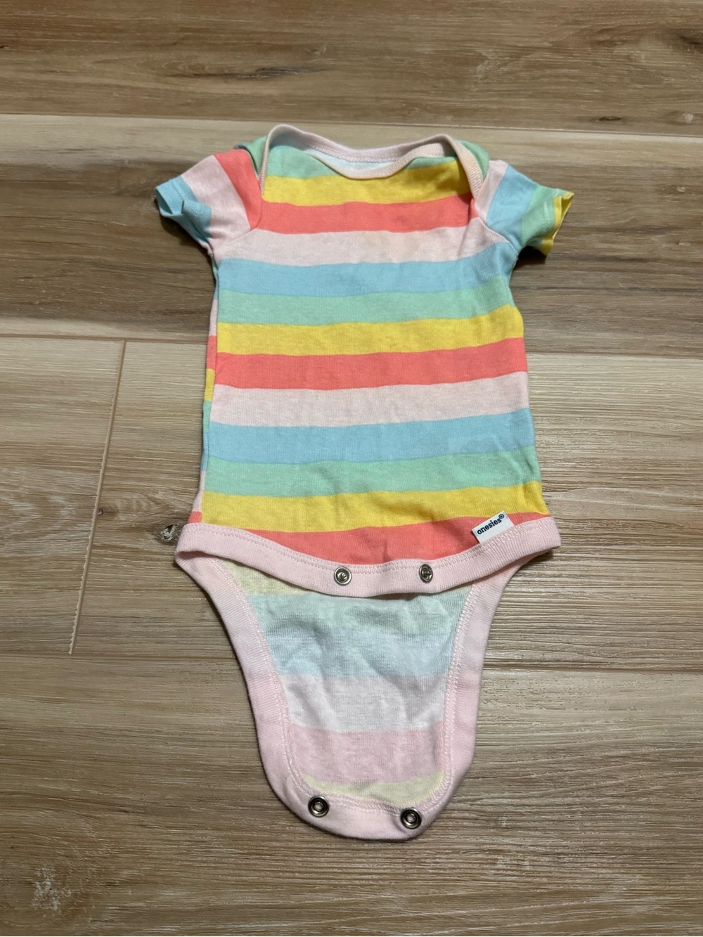 Gerber rainbow onesie